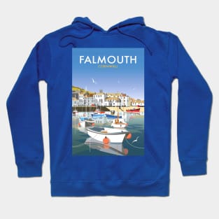 Vintage Travel Poster - Falmouth England Hoodie